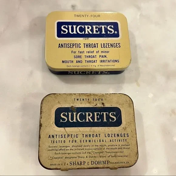 Sucrets Sharp Dohme Tin - Picture 1 of 5